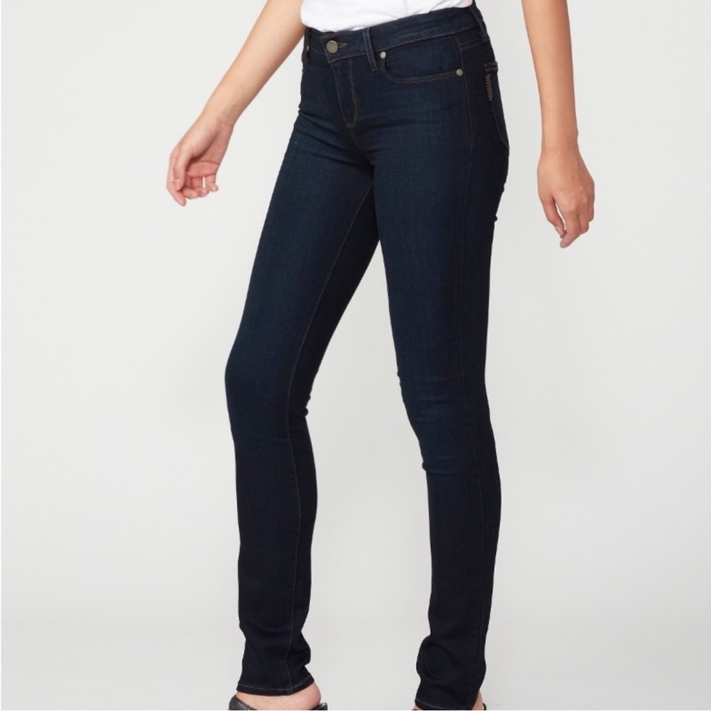Paige Skyline Skinny Jeans | Dark Indigo Transcend Denim